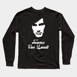 Townes Van Zandt pop art portrait Long Sleeve T-Shirt